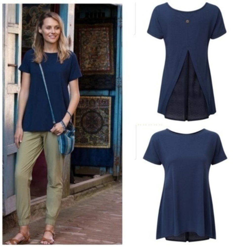 Sherpa Adventure Gear NWT ‘Maya’ top inverted lace inset back L